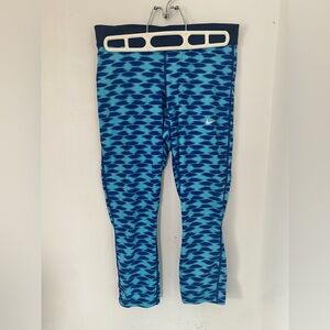 Nike Blue Patterned Leggings